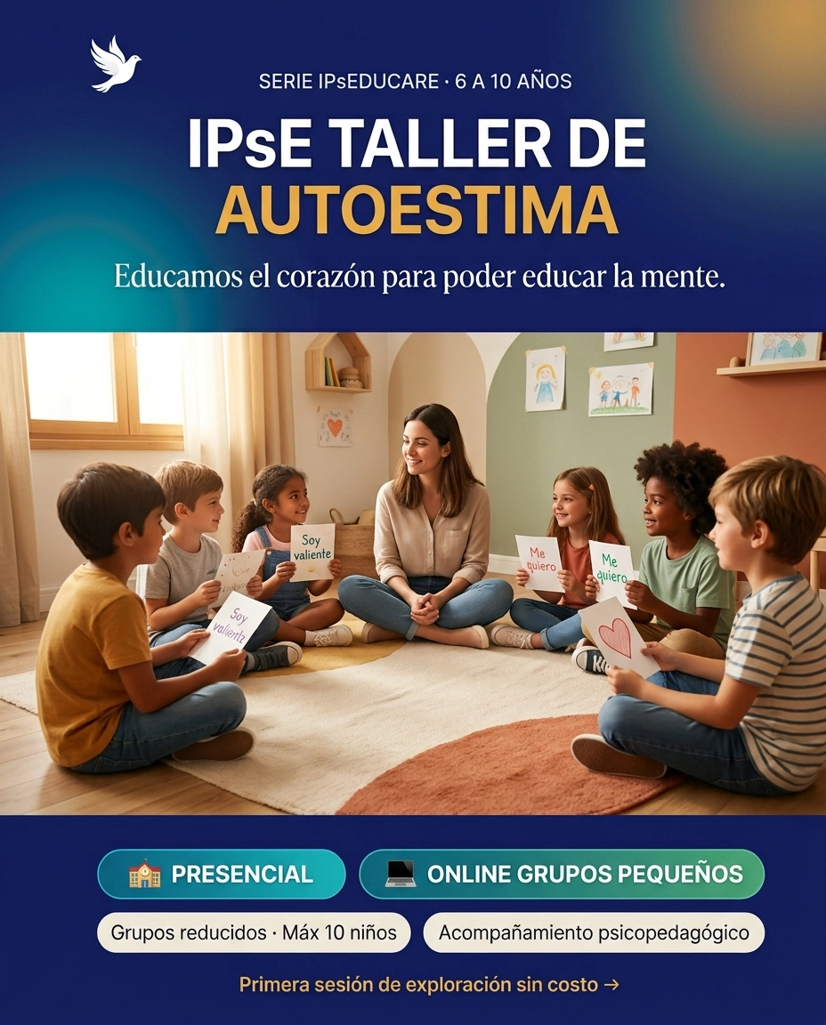 Niños participando en el taller de autoestima infantil